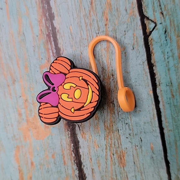 Minnie Mouse Pumpkin Straw Topper - Picture 3 of 5